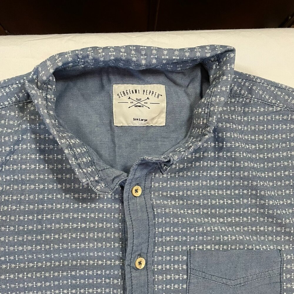 Sergeant Pepper Short Sleeve Button Down Shirt